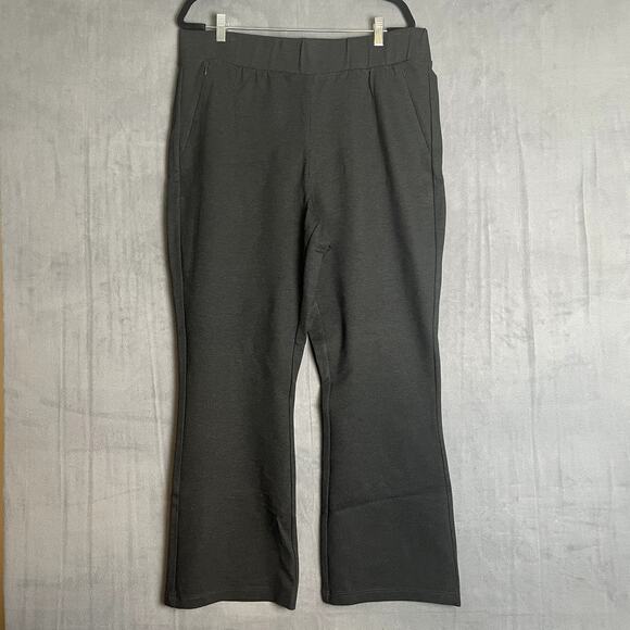 Universal Standard Pants Womens Medium = 18 / 20 Pull On Bootcut Ponte Trousers